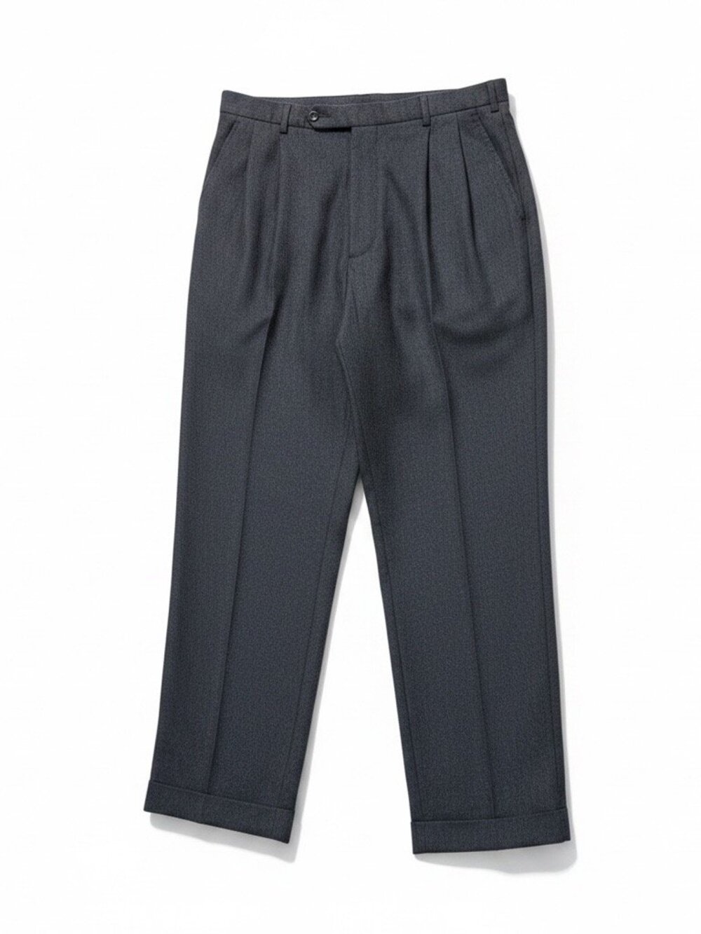 Incotex Pants Mens Size 38 Grey Wool Trousers Super 120s Pleated Made In Italy